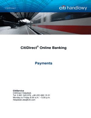 CitiDirect® Online